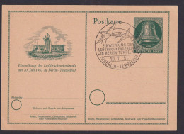 Flugpost Airmail Luftpost Berlin Ganzsache P 24 Mit SST Luftbrücke KatWert 25,00 - Cartes Postales - Oblitérées