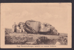 Militaria Ansichtskarte Feldpost Engl.Panzerkraftwagen 1.Weltkrieg Neunkirchen - Briefe U. Dokumente