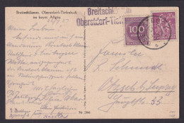 Deutsches Reich Infla L2 Breitachklamm Oberstdorf Tiefenbach Ansichtskarte - Lettres & Documents