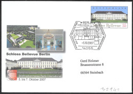Germania/Germany/Allemagne: Intero, Stationery, Entier, Castello Di Bellevue, Bellevue Castle, Château De Bellevue - Schlösser U. Burgen