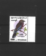 Myanmar (2019) Birds Indian Roller Caracas Benghalensis 200K MNH - Myanmar (Burma 1948-...)