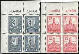 SBZ - Westsachsen, 1946, 150-151 X, 153 AX, 155 X, Postfrisch, ... - Other & Unclassified