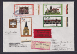 DDR Eilboten Biref Berlin Denkmalpflege ICOMOS 2869-2872 Vom Rand - Storia Postale