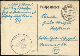 Feldpostbelege WK II, 1945, Brief - Autres & Non Classés
