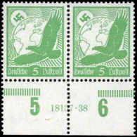 Deutsches Reich, 1934, 529 X HAN, Postfrisch, Paar - Andere & Zonder Classificatie
