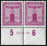 Deutsches Reich, 1938, D 154 HAN, Postfrisch, Paar - Dienstmarken