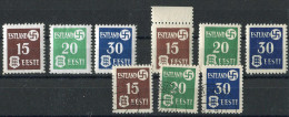 Deutsche Besetz.II.WK Estland, 1941, 1 - 3, Postfrisch, Gestempelt - Occupation 1938-45