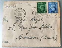 Cover From Great Bretain To France Ref131 - Covers & Documents
