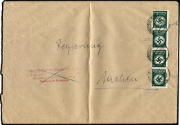 Deutsches Reich, 1944, D 135 Y, Brief - Dienstzegels