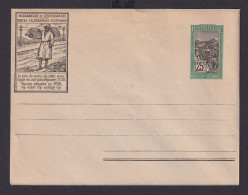Madagaskar Brief Ganzsache Bild Umschlag 25 Cent Grün Postal Stationery - Madagaskar (1960-...)