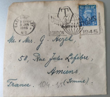 Cover From Great Bretain To France Ref104 - Covers & Documents