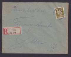 Deutsches Reich R Brief EF Reichsadler 360 Wölfis Nach Goth 26.11.1924 - Covers & Documents