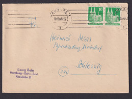 Briefmarken Besetzung Bizone Brief MEF 10 Pfg. Bauten Hamburg Schleswig - Covers & Documents