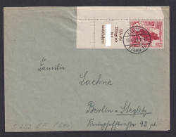 Zusammendruck WHW Eckrand Deutsches Reich Brief Deutsch Eylau Polen Bogenecke - Lettres & Documents