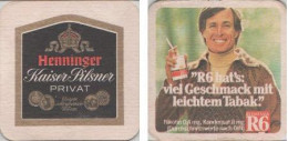 5002072 Bierdeckel Quadratisch - Henninger Und R6 Zigaretten - Bierviltjes