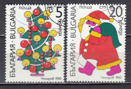 Bulgaria 1990 - Christmas, Mi-nr. 3878/79, Used - Used Stamps