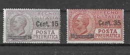 Italien - Selt./ungebr. Lot Rohrpostmarken Aus 1927 - Michel 268/69! - Rohrpost