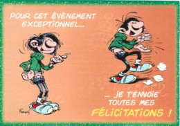 Carte Postale: Gaston Par Franquin 1998; "Pour Cet évènement Exceptionnel... Je T'envoie Toutes Mes Félicitations" 4281 - Comics
