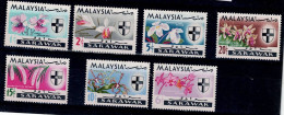 MALAYSIA STAATEN SARAWAK 1964 ORCHIDEEN MI No 2121-8 MNH VF!! - Maleisië (1964-...)