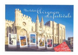 Collector - Une Balade En Avignon Ville De Festivals -10 Timbres à Valeur Permanente Sous Blister (Lettre Verte  - C 177 - Collectors