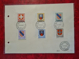 LETTRE / CARTE Luxembourg 1958 FDC CARITAS BLASONS - Other & Unclassified