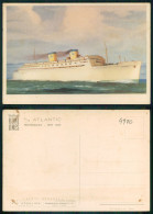 BARCOS SHIP BATEAU PAQUEBOT STEAMER [ BARCOS # 04980 ] - HOME LINES S/S ATLANTIC - Paquebots