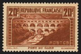 N°262, Pont Du Gard, 20fr Chaudron-clair, Type IIB, Neuf ** Sans Charnière - TB - Ongebruikt