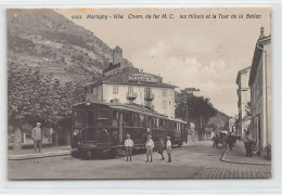 Suisse - MARTIGNY (VS) Chemin De Fer - Hôtels Et La Tour De Batiaz - Ed. B. & Co. 6563 - Martigny