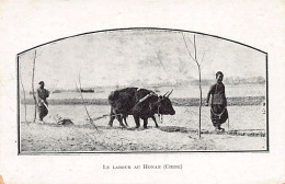China - Ploughing In Henan Province - Publ. L'Oeuvre Apostolique - Chine