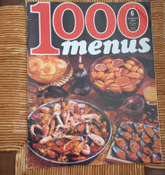 Revue 1000 Menus N°6 De 1970 Menu Recette Poissons Crustacés Paëlla épices - Gastronomie