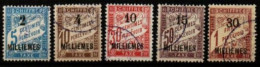 ALEXANDRIE   -   TAXE   -  1922 .  Y&T N° 1 à 5 Oblitérés. Série Complète. - Used Stamps