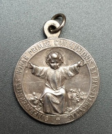 Rare Pendentif Médaille Religieuse Début XXe "Enfant Jésus / Bienheureuse Imelda, Née à Bologne (Italie)" - Religion & Esotericism