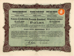 Hollandische Bodenkreditanstalt - Credit Foncier Hollandais - Hollandsche Grondkredietbank 1904 - Bank En Verzekering