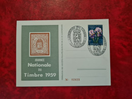 LETTRE / CARTE Luxembourg 1959 JOURNEE DU TIMBRE MONDORF FLORALIES - Autres & Non Classés