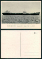 BARCOS SHIP BATEAU PAQUEBOT STEAMER [ BARCOS # 04983 ] - ESSO MUNCHEN TURBINENTANKER BAUJAHR 1956 - Pétroliers