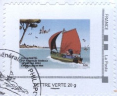 ADHESIF  AUTOCOLLANT 2024 Longeville Sur Mer  AUTOADHESIF   MONTIMBRAMOI   COLLECTOR     Oblitéré  Lettre  Verte 20gr. - Used Stamps