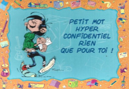 Carte Postale: Gaston Par Franquin 1998; " Petit Mot Hyper Confidentiel Rien Que Pour Toi !".  N° CSG 1258 - Comics