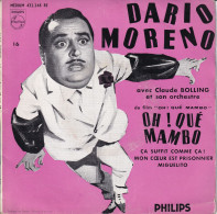 DARIO MORENO - FR EP - OH! QUE MAMBO + 3 - Other - French Music