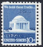 !a! USA Sc# 1510 MNH SINGLE W/ Right Margin - Jefferson Memorial - Unused Stamps
