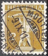 Schweiz Suisse Fils De Tell-Knabe 1910: Zu 123II Mi 111II Yv 134 Mit Stempel MOUTIER 9.IX.11 (Zumstein CHF 10.00) - Used Stamps
