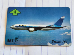 United Kingdom-(BTG-668)-EL AL/BOEING 767-(667)-(605D50782)(tirage-1.000)-cataloge-8.00£-mint - BT Emissions Générales