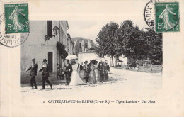 Casteljaloux - Les Bains - Types Landais Une Noce Gel.1913 - Casteljaloux