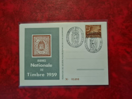 LETTRE / CARTE Luxembourg 1959  JOURNEE DU TIMBRE - Other & Unclassified