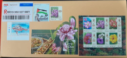 Malaysia Actual Shipment Sample 5x10" Envelope Size 2021 Edible Flowers Food Flower - Maleisië (1964-...)