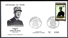 GÉNÉRAL DE GAULE -  NIGER - PREMIER JOUR NIAMEY - De Gaulle (General)