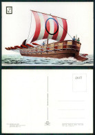 BARCOS SHIP BATEAU PAQUEBOT STEAMER [ BARCOS # 04988 ] - HISTORIA DEL MAR NAVE DE GUERRA FENICIA - Segelboote
