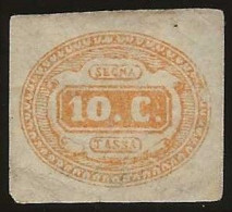 Italy       .  Yvert    .   Taxe  1  (2 Scans)     .  1863     .     (*)      .    Neuf Sans Gomme - Strafport