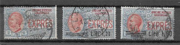Italien - Selt./gest. Bessere "Eilmarken" Aus 1921/25 - Michel 136, 205 Und 213! - Express Mail