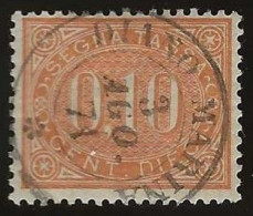 Italy       .  Yvert    .   Taxe  2  (2 Scans)     .  1863     .     O      .    Cancelled - Strafport