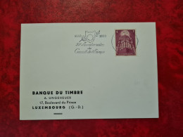 LETTRE / CARTE Luxembourg 1959  FLAMME 10° ANNIVERSAIRE DU CONSEIL EUROPE TIMBRE N° 553 - Autres & Non Classés